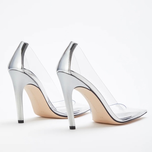 NEW Good American CINDER-F*CKING-RELLA PUMP Clear - Picture 4 of 7